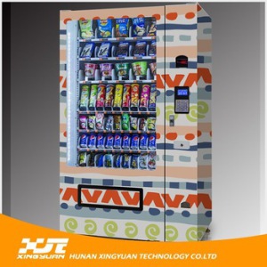 Customized Refrigerated Combo Snack and Drink Vending Machine