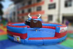 Inflatable Mattress Sport Games Mechanical Rodeo Bull